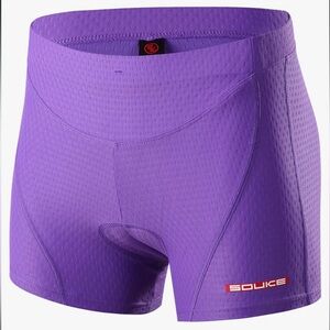 Women's Purple Bike Shorts